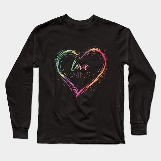 Love Wins Long Sleeve T-Shirt by IllustratedActivist